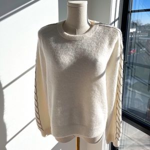 & Other Stories - Mohair Sweater - Diamante Embellishments - Size M - Cream NWT